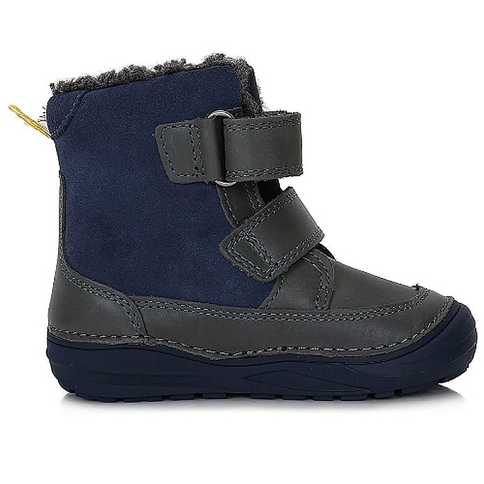 Ghete copii baieti din piele imblanite DD Step, Albastru - W071-359 [3]