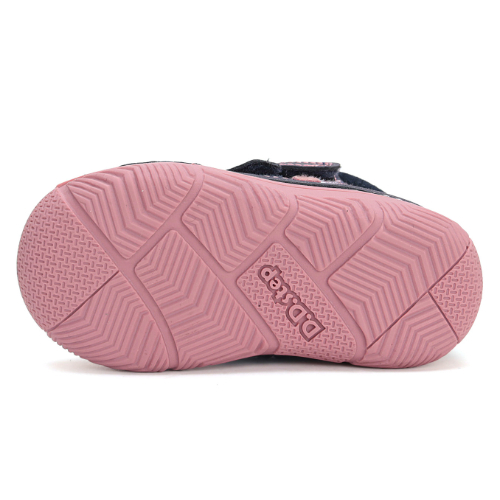 Ghete copii fete din piele imblanite DD Step, Albastru - W082-42774 [6]