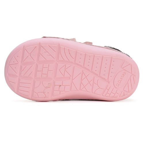 Ghete copii fete din piele imblanite DD Step, Roz - W066-42268A [6]