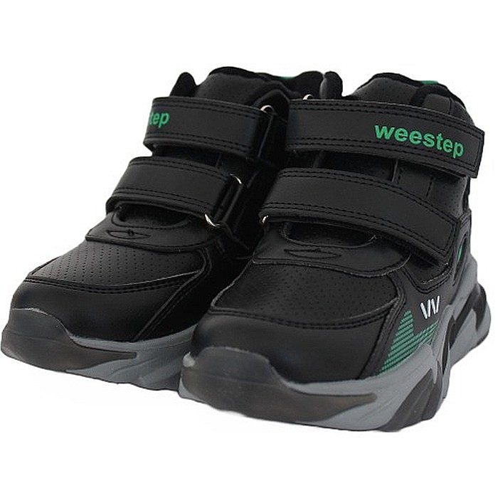 Ghete copii baieti din piele imblanite WeeStep, Negru - R058765661BK [7]