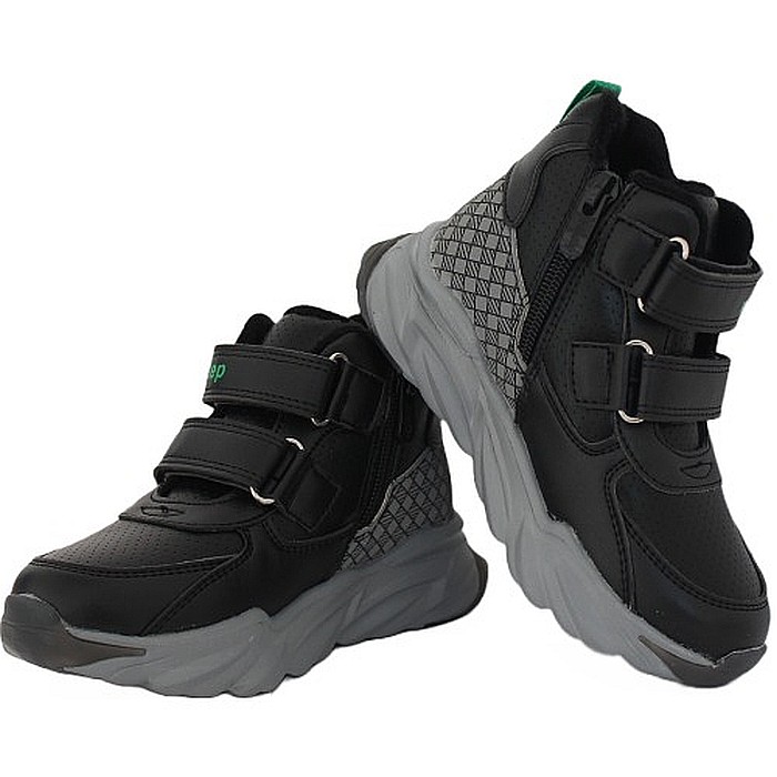 Ghete copii baieti din piele imblanite WeeStep, Negru - R058765661BK [3]