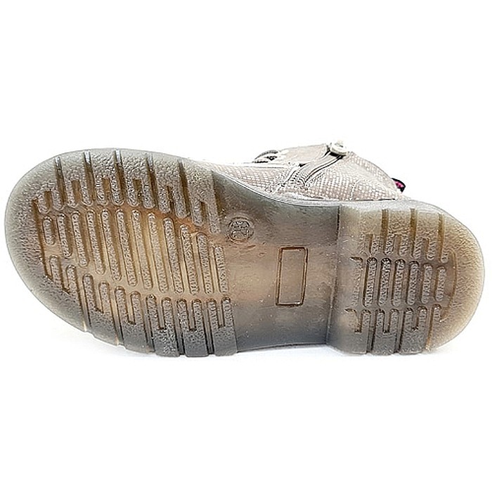 Ghete copii fete din piele imblanite WeeStep, Argintiu - R218365601 [3]