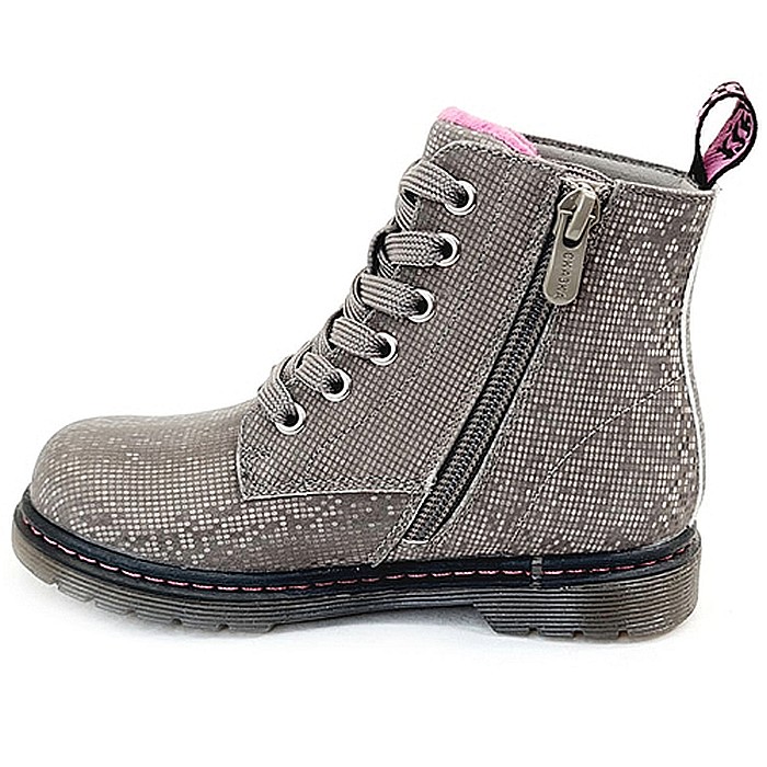 Ghete copii fete din piele imblanite WeeStep, Argintiu - R218365601 [2]