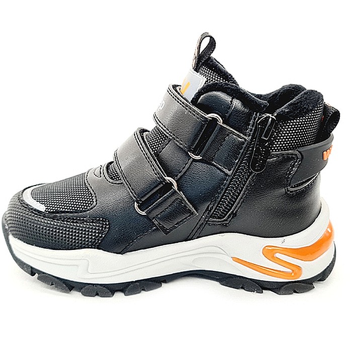 Ghete copii baieti din piele imblanite WeeStep, Negru - R187065812 BK [2]