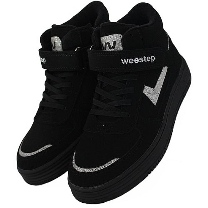 Ghete copii baieti din piele imblanite WeeStep, Negru - R299266201 BK [6]