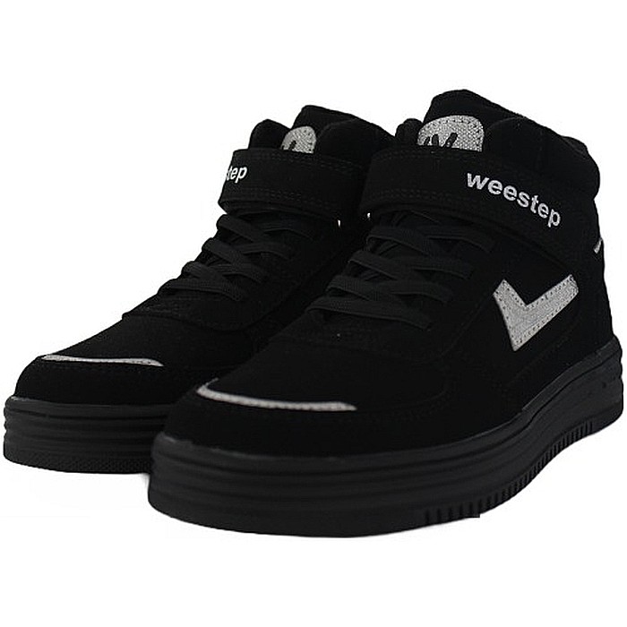 Ghete copii baieti din piele imblanite WeeStep, Negru - R299266201 BK [7]