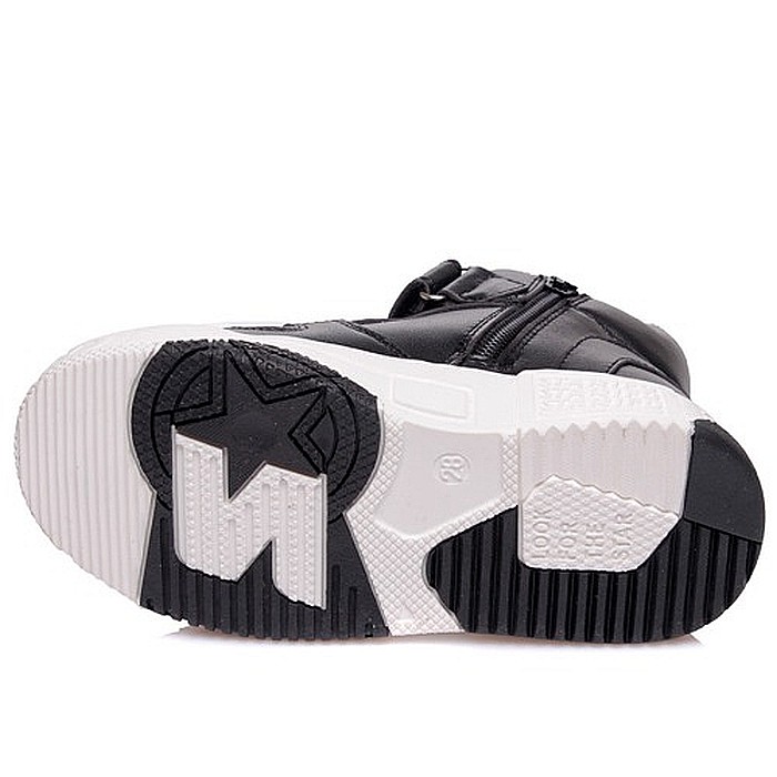 Ghete copii baieti din piele imblanite WeeStep, Negru - R567765558 BK [3]