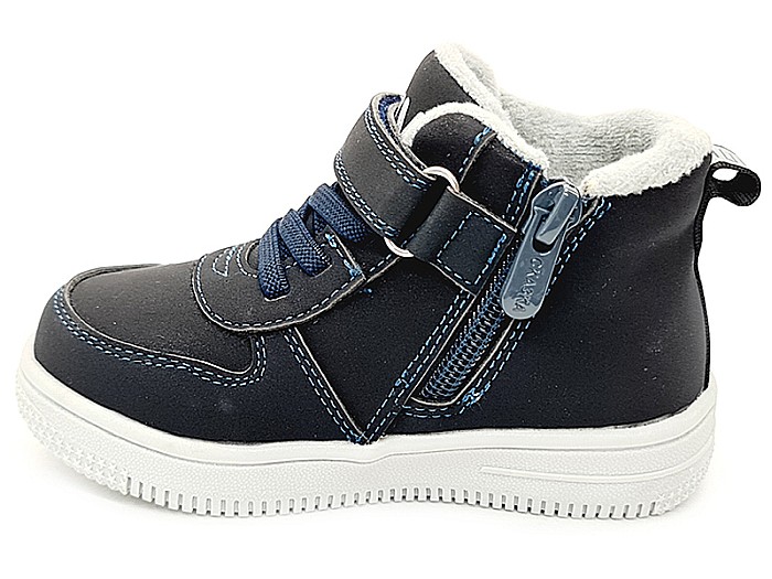 Ghete copii baieti din piele imblanite WeeStep, Albastru - R906765207 DB [8]