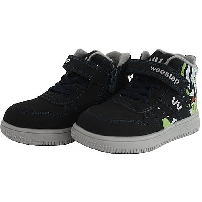 Ghete copii baieti din piele imblanite WeeStep, Albastru - R906765207 DB [3]