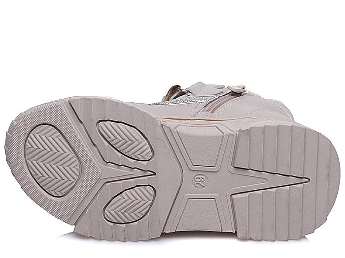Ghete copii fete din piele imblanite WeeStep, Gri - R553255822AP [9]