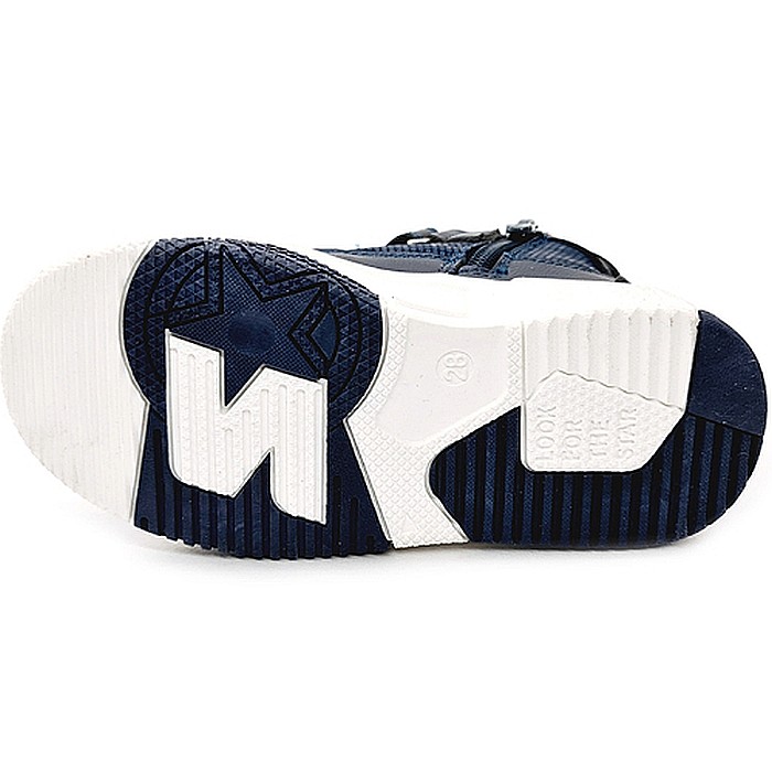 Ghete copii fete din piele imblanite WeeStep, Albastru - R567765630 DB [3]