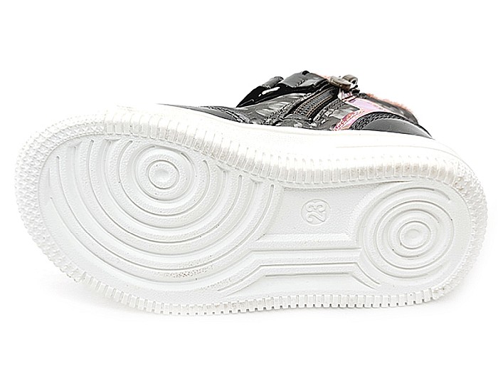 Ghete copii fete din piele imblanite WeeStep, Argintiu - R906765208  TH [8]