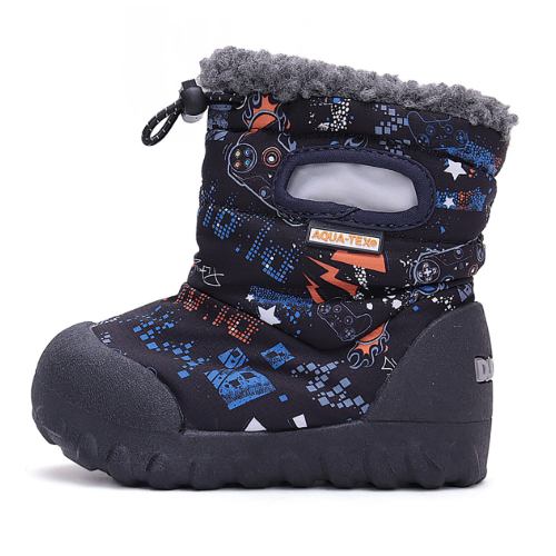 Ghete copii baieti impermeabile si imblanite DD Step, Negru - P079-42309 [3]
