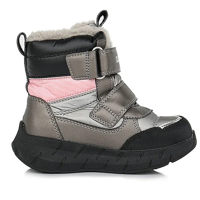 Ghete copii fete impermeabile si imblanite DD Step, Gri - F651-310B [2]