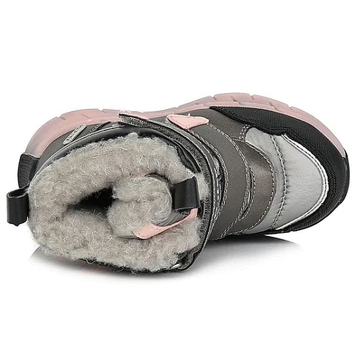 Ghete copii fete impermeabile si imblanite DD Step, Gri - F651-310B [5]
