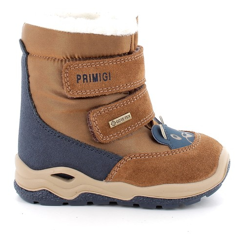 Ghete Gore-Tex băieți din piele îmblănite Primigi, Maro - 8863911 [2]