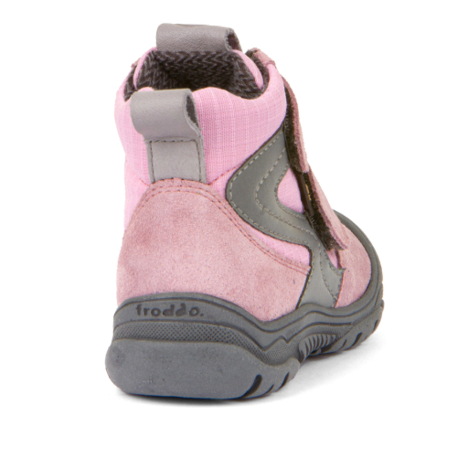 Ghete copii fete impermeabile din piele si material textil Froddo, Roz - G2110116-5 [5]