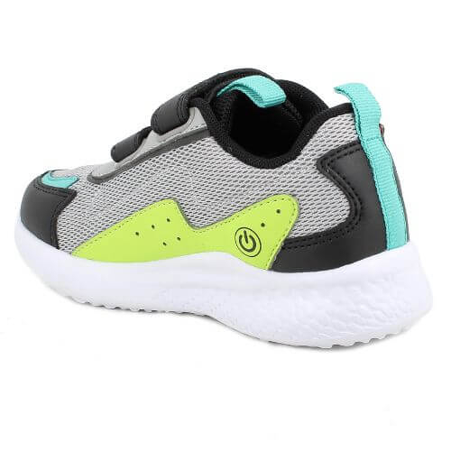 Pantofi copii baieti cu LED din textil Primigi, Negru - 7966711 [3]