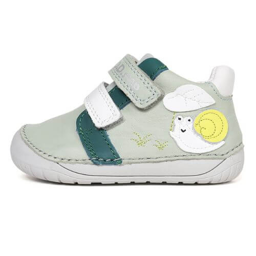 Pantofi copii baieti din piele Barefoot DD Step, Gri - S070-61995B [2]