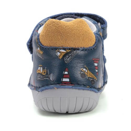Pantofi copii baieti din piele DD Step Barefoot, Albastru - S070-52480B [6]