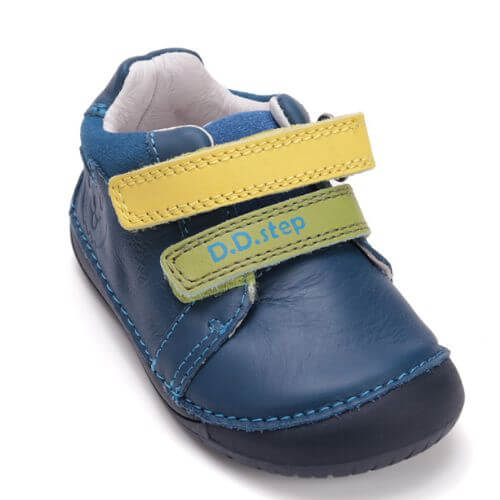 Pantofi copii baieti din piele DD Step Barefoot, Albastru - S070-52141A [3]