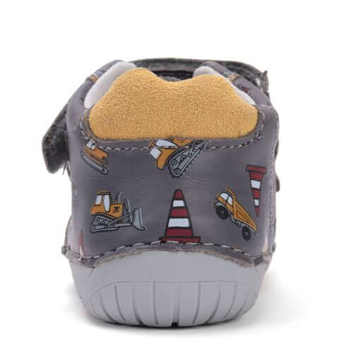 Pantofi copii baieti din piele DD Step Barefoot, Gri - S070-52480A [5]