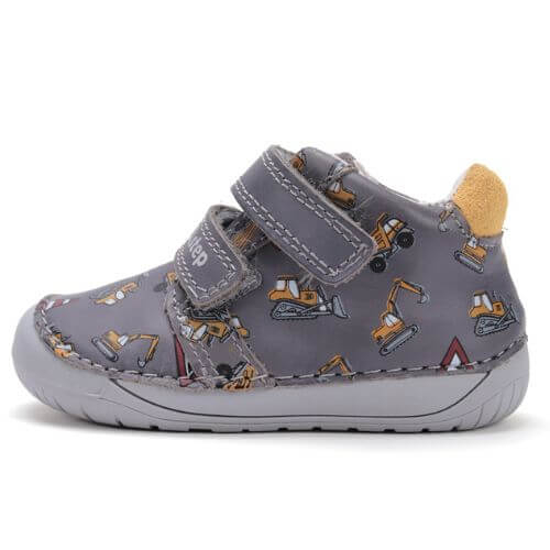 Pantofi copii baieti din piele DD Step Barefoot, Gri - S070-52480A [2]