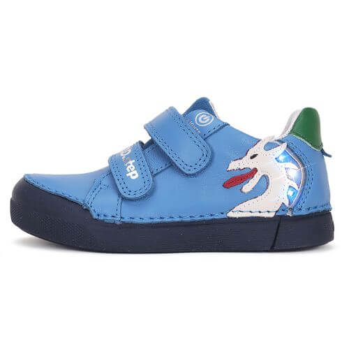 Pantofi copii baieti din piele cu LED DD Step, Albastru - S068-51124B [2]