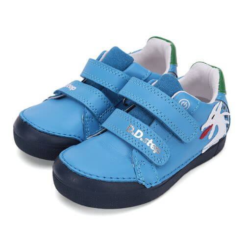 Pantofi copii baieti din piele cu LED DD Step, Albastru - S068-51124B [3]