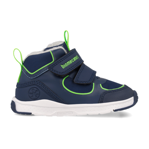 Pantofi băieți din piele îmblăniți Biomecanics, Azul Marino - 261177-A089FB [2]