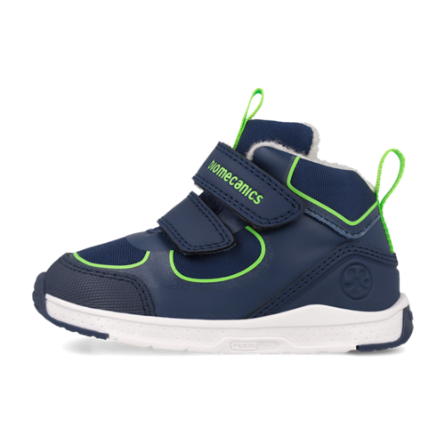 Pantofi băieți din piele îmblăniți Biomecanics, Azul Marino - 261177-A089FB [5]