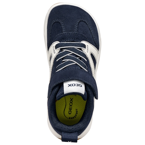 Pantofi băieți din piele întoarsă Geox Barefoot, Albastru - J66PDA [5]