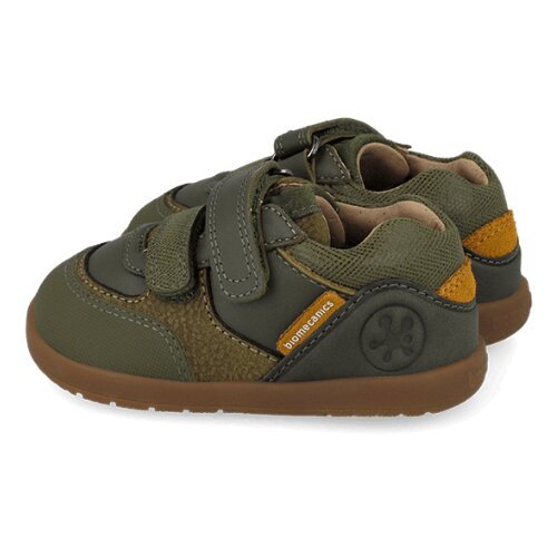 Pantofi copii din piele Biomecanics, Kaki - 261151-B788 [2]