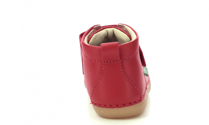 Pantofi copii fete din piele Kickers, Rosu - 584348-10 [3]