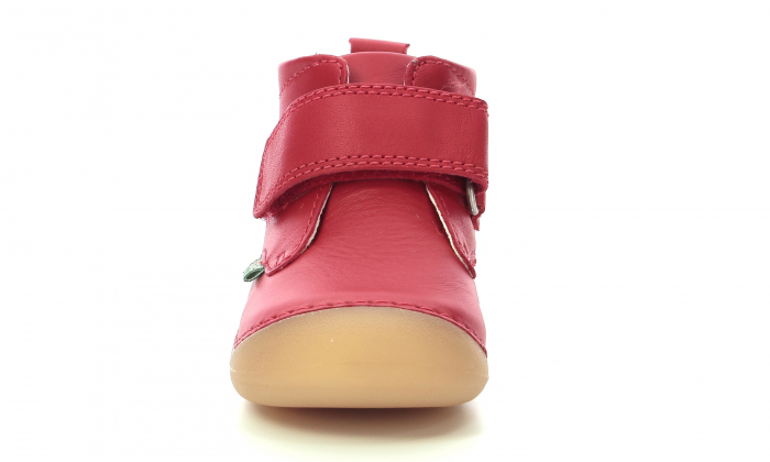 Pantofi copii fete din piele Kickers, Rosu - 584348-10 [5]