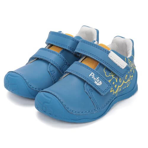 Pantofi copii baieti din piele Ponte, Albastru - DA03-6-1956A [2]