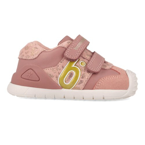 Pantofi copii fete din piele Biomecanics, Roz Nude - 261108-B159 [3]