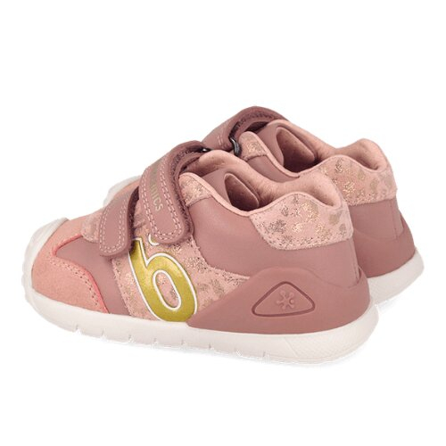 Pantofi copii fete din piele Biomecanics, Roz Nude - 261108-B159 [2]