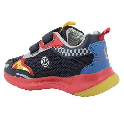 Pantofi copii baieti cu LED din textil Primigi, Rosu - 1490611 [3]