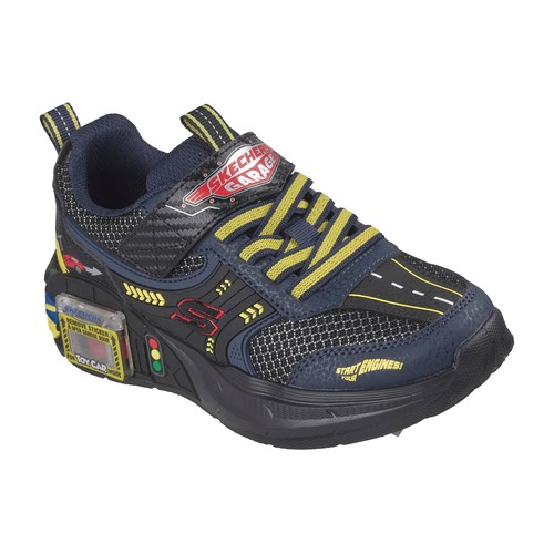 Pantofi băieți Skechers Garage, Negru/Albastru - 402150L-BKNV [3]