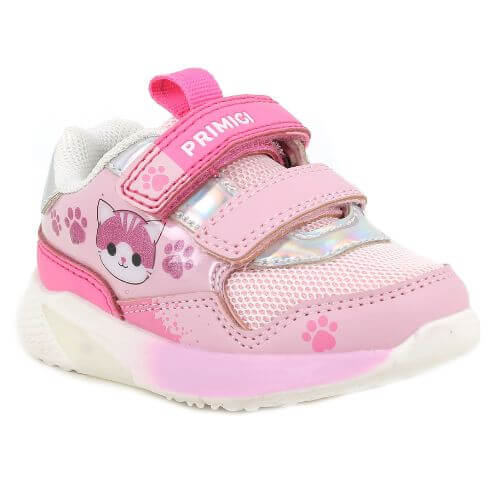 Pantofi copii fete cu LED din textil Primigi, Roz - 1454000 [2]
