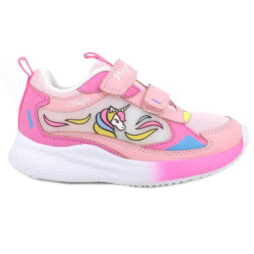Pantofi copii fete cu LED din textil Primigi, Roz - 7966511 [2]