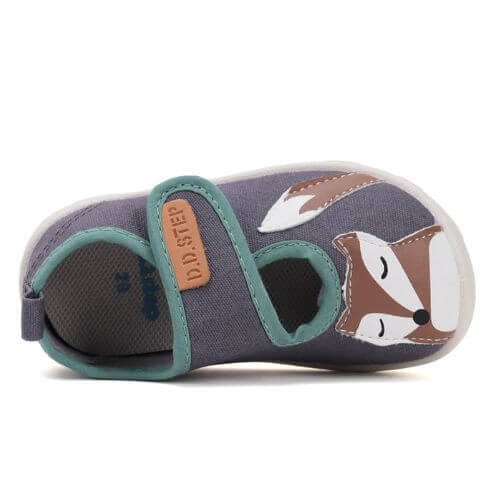 Pantofi copii baieti de interior din textil DD Step, Gri - C086-51716 [4]