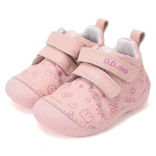 Pantofi copii fete din piele DD Step, Roz - S015-61675A [2]