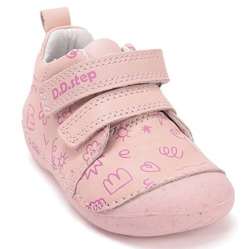 Pantofi copii fete din piele DD Step, Roz - S015-61675A [3]