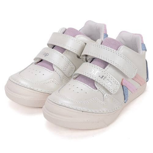 Pantofi copii fete din piele DD Step, Alb - S040-61252D [3]