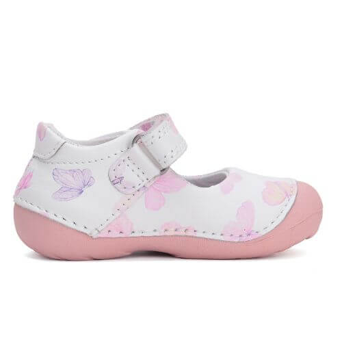 Balerini copii fete din piele DD Step, Alb - H015-51291 [3]