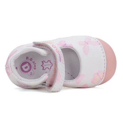 Balerini copii fete din piele DD Step, Alb - H015-51291 [5]