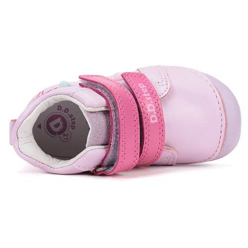 Pantofi copii fete din piele DD Step, Roz - S015-61267 [5]