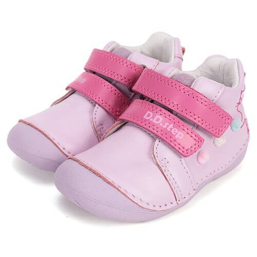 Pantofi copii fete din piele DD Step, Roz - S015-61267 [2]
